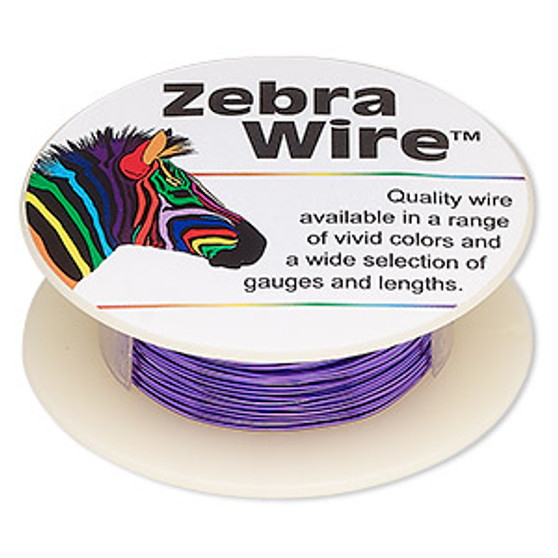 1 x reel of Zebra Wire round - 24 guage (20 yards) Violet
