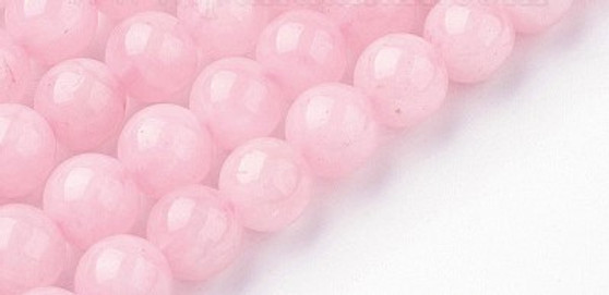 1 Strand - Natural Rose Quartz Bead Strands, Round, 8~8.5mm, Hole: 1mm, about 45~47pcs/strand, 14.9 inch(38cm)