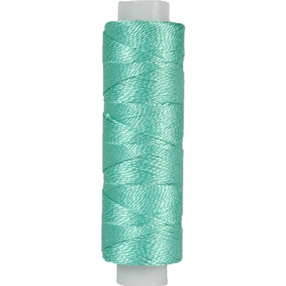 LAST STOCK: 10gm Spool Pearl Crochet Cotton - Size 8 Med Sea Green