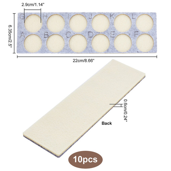 Bead Mat, Felt Sorting  Tray, 8.6x2.5inch - Sold individually