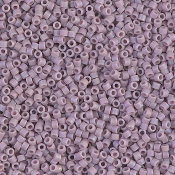 DB0875 - 11/0 - Miyuki Delica - Op Matte Rainbow Lilac - 7.5gms - Cylinder Seed Beads