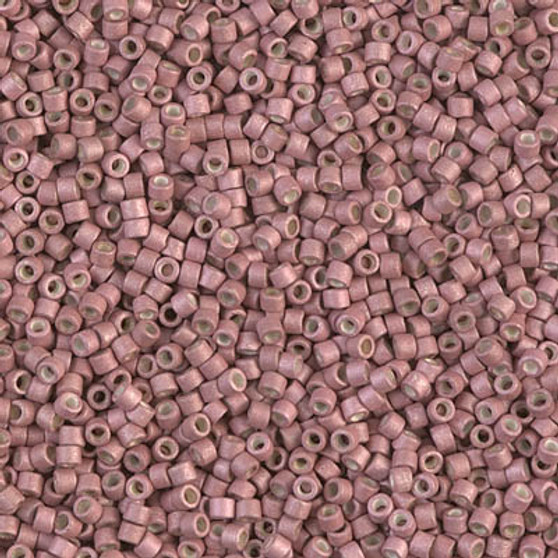DB1166 - 11/0 - Miyuki Delica - Galvanised Matte Pink - 7.5gms - Cylinder Seed Beads