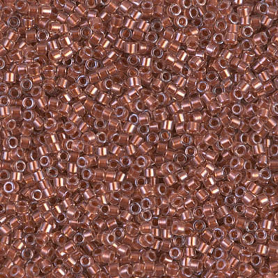 DB1704 - 11/0 - Miyuki Delica - Copper Pearl Lined Mist - 7.5gms - Cylinder Seed Beads