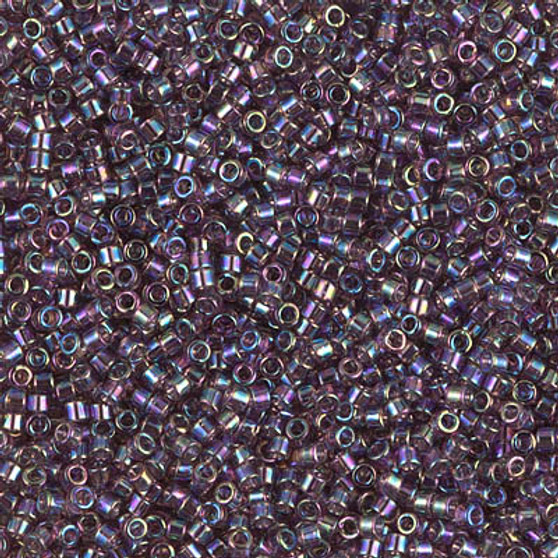 DB1244 - 11/0 - Miyuki Delica - Transparent Rainbow Mauve - 7.5gms - Cylinder Seed Beads