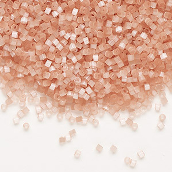 DB0825 - 11/0 - Miyuki Delica - opaque silk glazed dark peach - 50gms - Cylinder Seed Beads