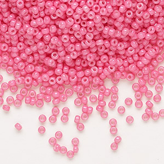 11-1371 - 11/0 - Miyuki - Opaque Outside Dyed Carnation Pink - 25gms - Glass Round Seed Bead