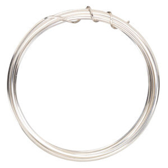 Wire, ParaWire™, silver-plated copper, square, 21 gauge. Sold per 4-yard section.