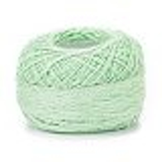 8# Cotton Crochet Threads, Mercerized Cotton Yarn, for Weaving, Knitting & Crochet, Light Green, 1mm, 50g/roll
