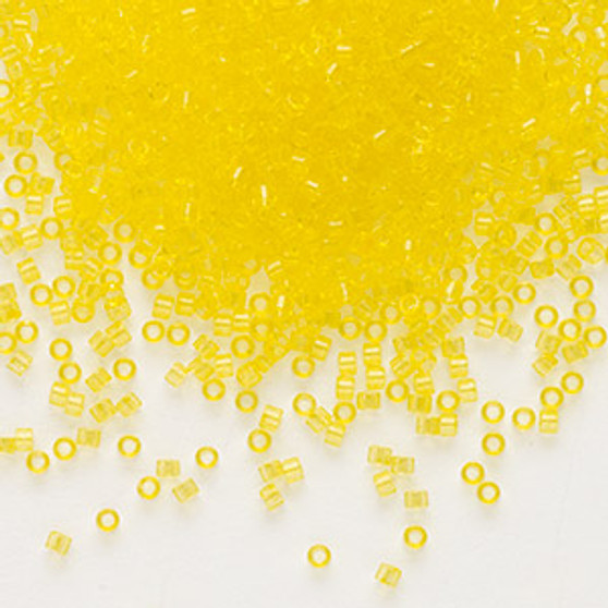 DB1301 - 11/0 - Miyuki Delica - Transparent Yellow - 7.5gms - Cylinder Seed Beads