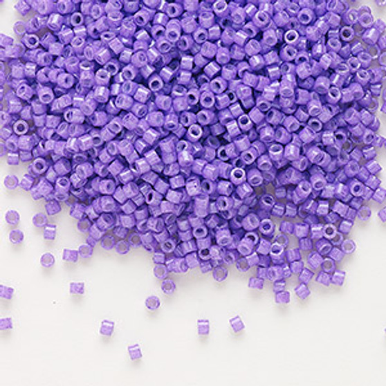 DB1379 - 11/0 - Miyuki Delica - Opaque Red Violet Dyed White - 7.5gms - Cylinder Seed Beads