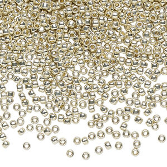 LAST STOCK: TR-11-PF558 - 11/0 - TOHO BEADS® - Opaque Galv PermaFinish Alum - 7.5gms - Glass Round Seed Beads