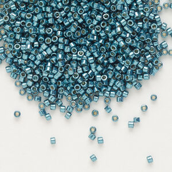 LAST STOCK: DB1847 - 11/0 - Miyuki Delica - Duracoat® Opaque Galvanized Dark Seafoam - 7.5gms - Cylinder Seed Beads