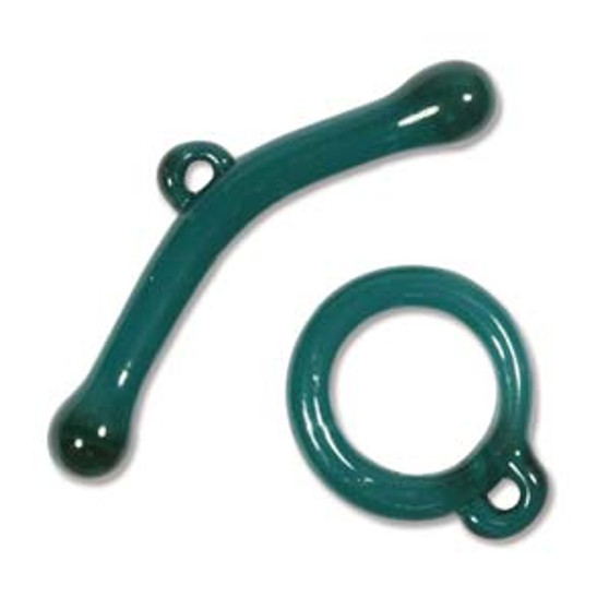 LAST STOCK: Glass Toggle - 26-29mm Aqua - 1 Set