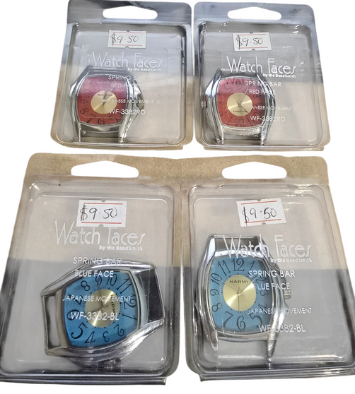 LAST STOCK:4 pack - Large beadable watch faces - battery required not included