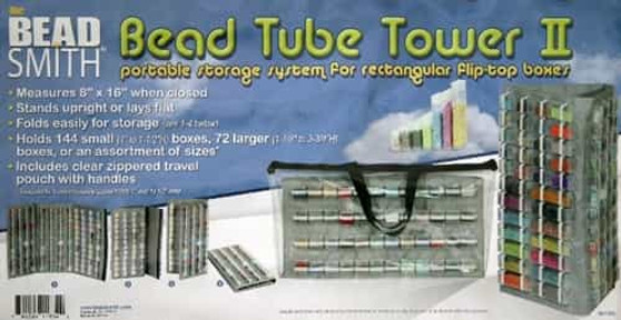 LAST STOCK: the BeadSmith Bead Tube Tower II - Portable storage system for rectangle flip-top boxes LAST STOCK: the BeadSmith Bead Tube Tower II - Portable storage system for rectangle flip-top boxes