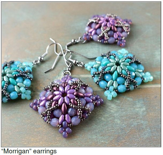 Free Download Pattern - Morrigan Earrings