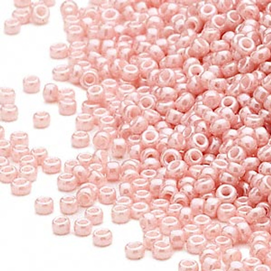 15-429 - 15/0 - Miyuki - Opaque Luster Light Pink - 8.2gms Vial Glass Round Seed Beads