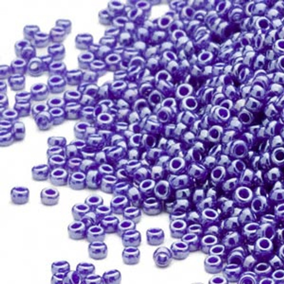 15-434 - 15/0 - Miyuki - Opaque Luster Cobalt - 8.2gms Vial Glass Round Seed Beads