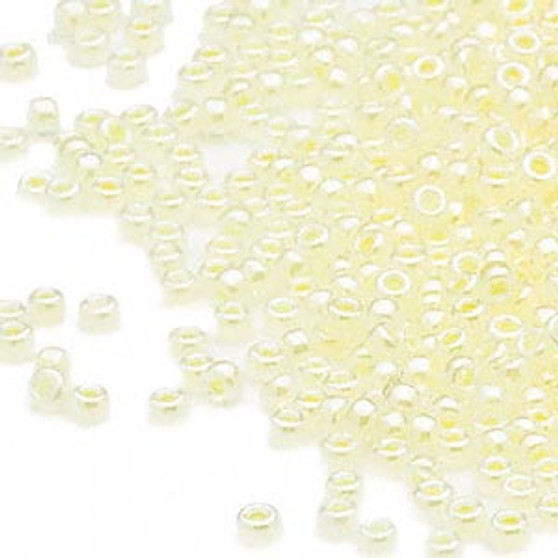 15-514 - 15/0 - Miyuki - Translucent Ceylon Light Yellow - 8.2gms Vial Glass Round Seed Beads