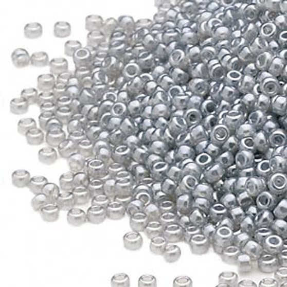 15-526 - 15/0 - Miyuki - Translucent Ceylon Light Grey - 8.2gms Vial Glass Round Seed Beads