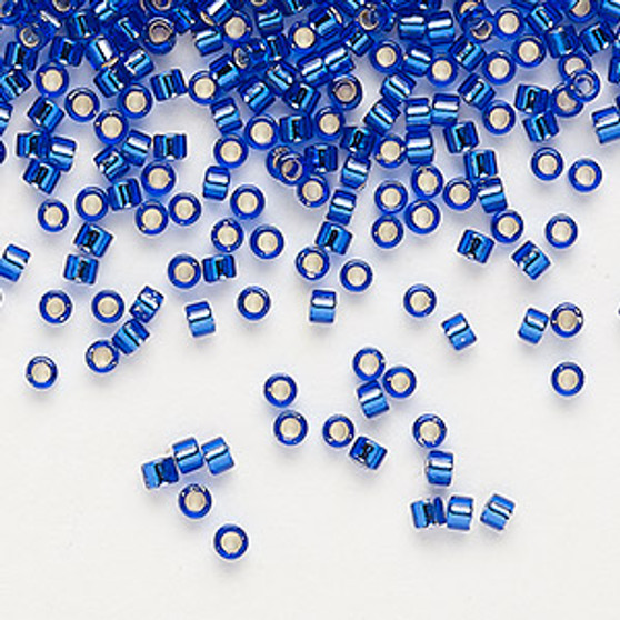 DB0047 - 11/0 - Miyuki Delica - Silver Lined Cobalt - 7.5gms - Cylinder Seed Beads
