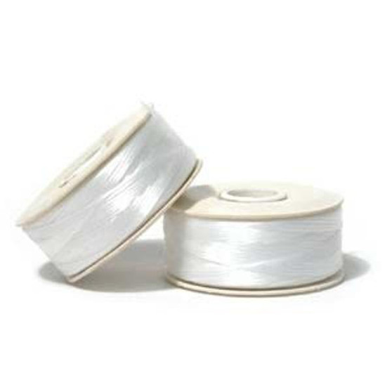 Thread, Nymo®, nylon. 1 x Bobbin Size B - 72yds White