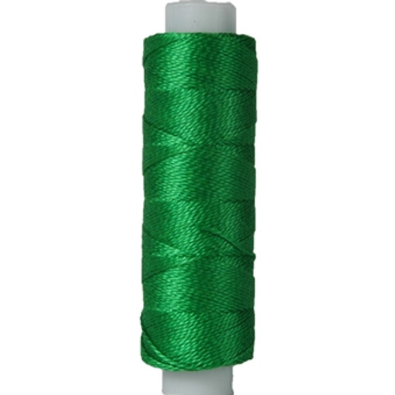 LAST STOCK: 10gm Spool Pearl Crochet Cotton - Size 8 Green