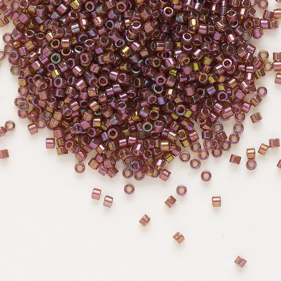 DB0103 - 11/0 - Miyuki Delica - Luster Gold Red - 7.5gms - Cylinder Seed Beads