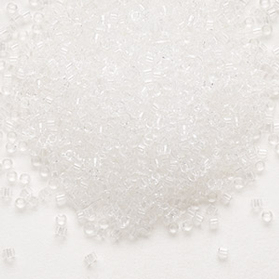 DB0141 - 11/0 - Miyuki Delica - Transparent Crystal - 7.5gms - Cylinder Seed Beads