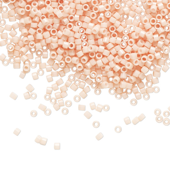 DB0206 - 11/0 - Miyuki Delica - Opaque Luster Salmon - 7.5gms - Cylinder Seed Beads