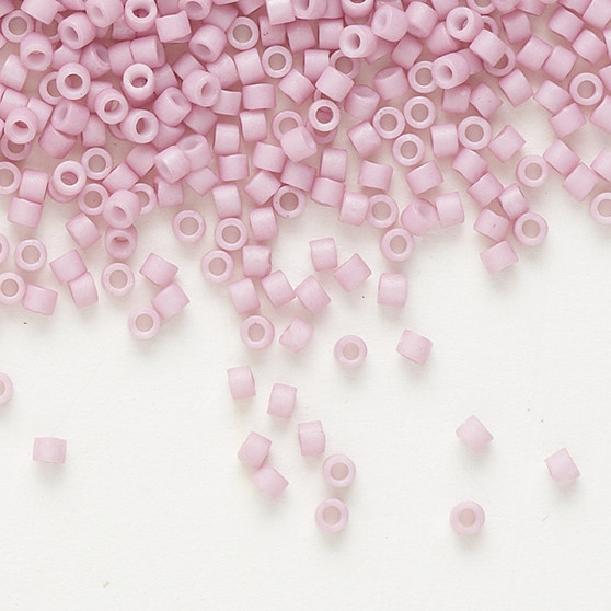 DB0355 - 11/0 - Miyuki Delica - Opaque Matte Gold Luster Light Rose - 7.5gms - Cylinder Seed Beads