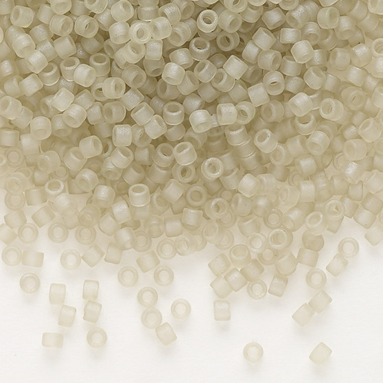DB0383 - 11/0 - Miyuki Delica - Transparent Matte Crystal Glazed Luster Sand - 7.5gms - Cylinder Seed Beads