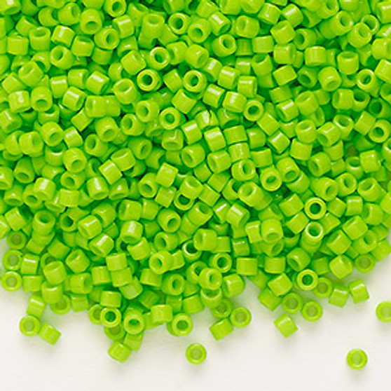 DB2121 - 11/0 - Miyuki Delica - Duracoat® Opaque Kiwi - 7.5gms - Cylinder Seed Beads