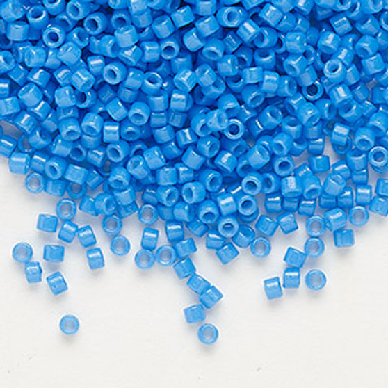 DB2134 - 11/0 - Miyuki Delica - Duracoat® Opaque Azure Blue - 7.5gms - Cylinder Seed Beads
