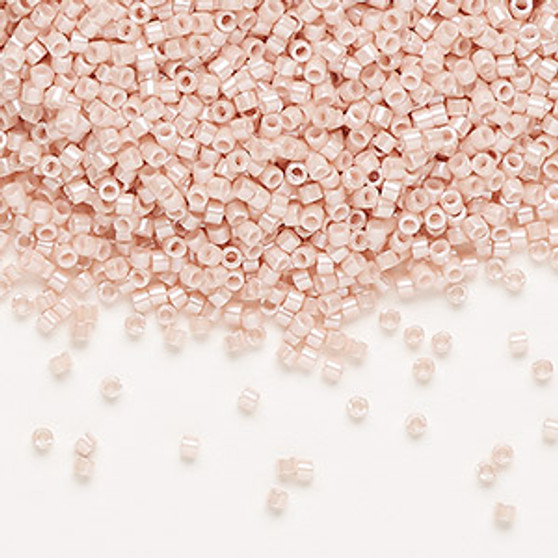 DB1533 - 11/0 - Miyuki Delica - Opaque Glazed Luster Light Salmon - 7.5gms - Cylinder Seed Beads