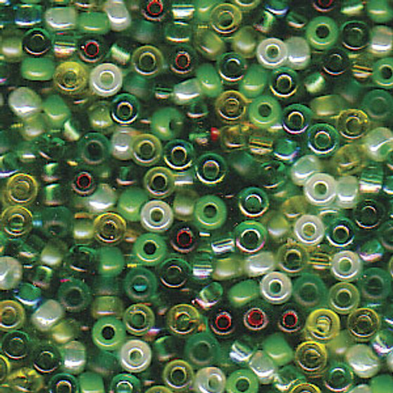 Miyuki Seed Beads - Round - SIZE #11 - 20gms - Colour Mix 03 Evergreen