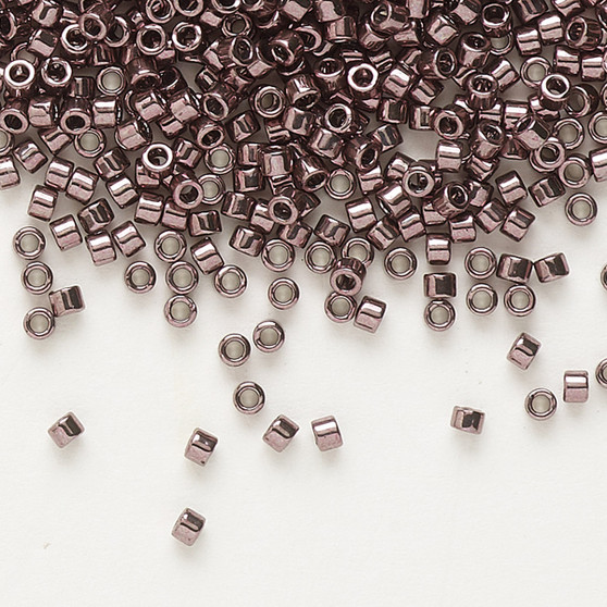 DB0454 - 11/0 - Miyuki Delica - Opaque Nickel-Finished Rose - 7.5gms - Cylinder Seed Beads