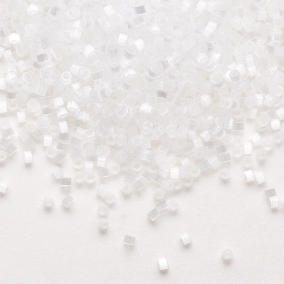 DB0635 - 11/0 - Miyuki Delica - Opaque Silk White - 7.5gms - Cylinder Seed Beads