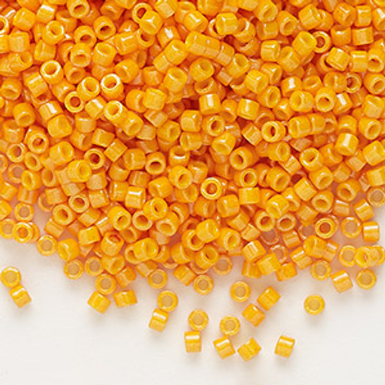 DB0651 - 11/0 - Miyuki Delica - Opaque Squash Yellow - 7.5gms - Cylinder Seed Beads
