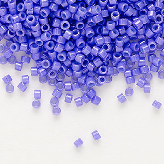 DB0661 - 11/0 - Miyuki Delica - Opaque Bright Purple Dyed Light Blue - 7.5gms - Cylinder Seed Beads