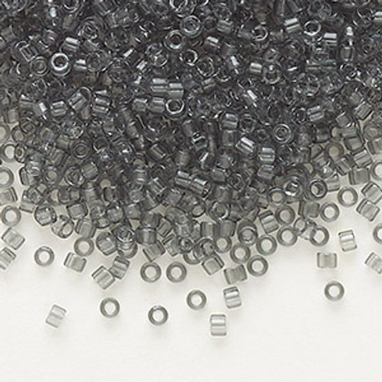 DB0708 - 11/0 - Miyuki Delica - Transparent Grey - 7.5gms - Cylinder Seed Beads