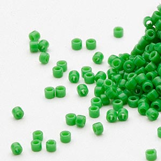 DB0724 - 11/0 - Miyuki Delica - Opaque Pea Green - 7.5gms - Cylinder Seed Beads