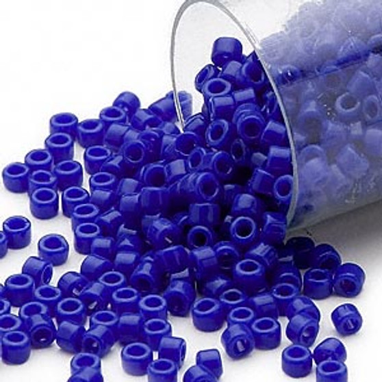 DB0726 - 11/0 - Miyuki Delica - Opaque Dark Blue - 7.5gms - Cylinder Seed Beads