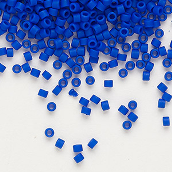 DB0756 - 11/0 - Miyuki Delica - Opaque Matt Cobalt - 7.5gms - Cylinder Seed Beads