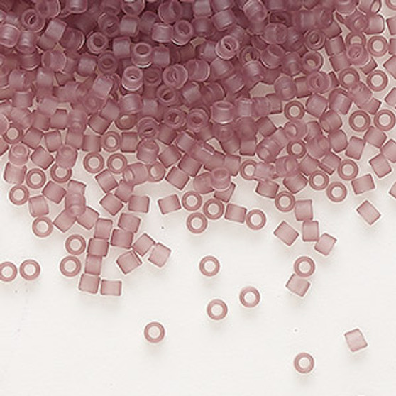 DB0765 - 11/0 - Miyuki Delica - Translucent Matt Smoky Amethyst - 7.5gms - Cylinder Seed Beads