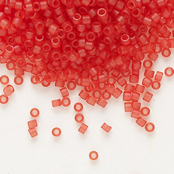 DB0779 - 11/0 - Miyuki Delica - Translucent Matt Dyed Watermelon - 7.5gms - Cylinder Seed Beads