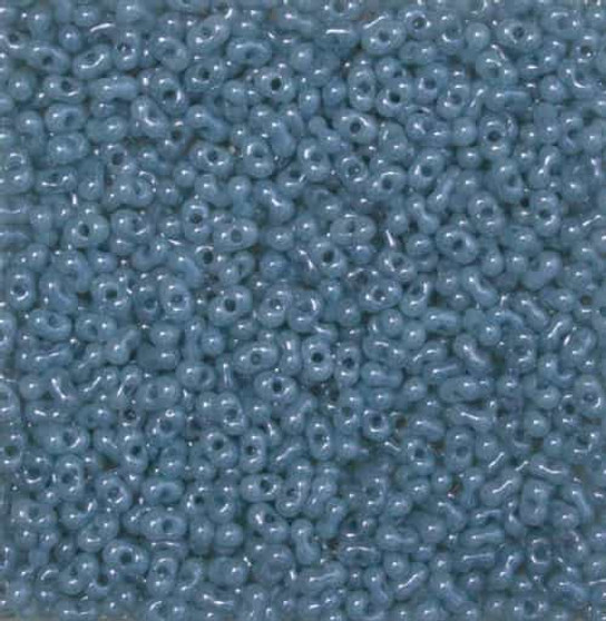 Ceylon Dusky Blue Opal Matsuno Peanut Beads 2 x 4mm - 23gm/tb (P3008) (approx 700 beads)