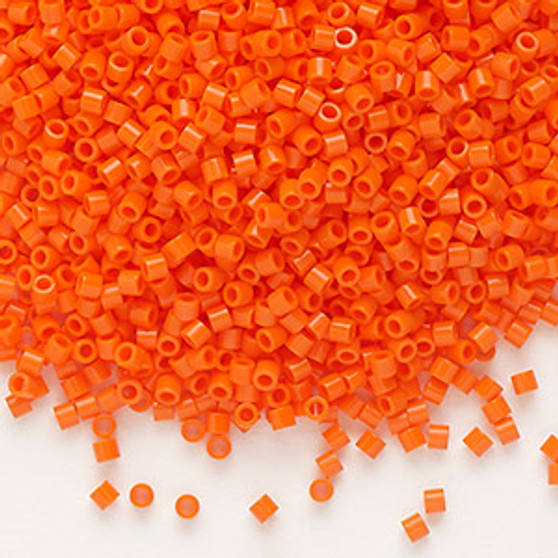 DBS0722 - Miyuki Delica Beads - Cylinder- SIZE #15 - 7.5gms - Colour DBS722 Op Orange