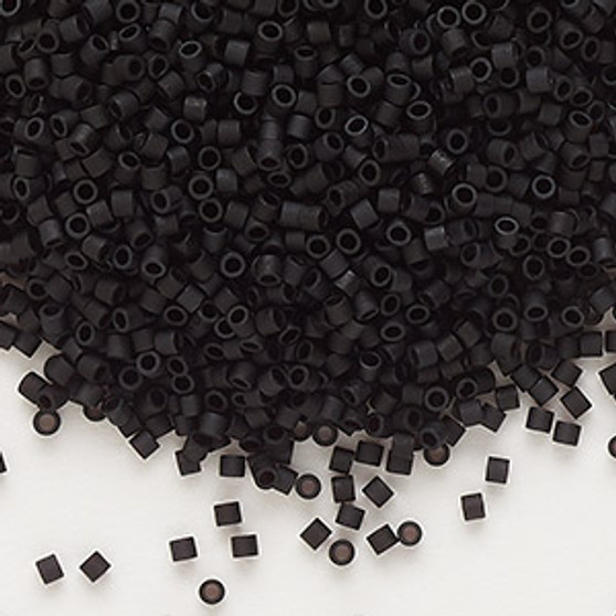 DBS0310 - Miyuki Delica Beads - Cylinder- SIZE #15 - 7.5gms - Colour DBS310 Matte Black