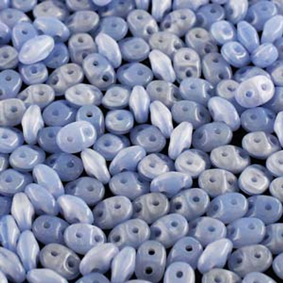 Last Stock: Super Duo Beads 2.5*5mm 20gm Bag - Opal Blue - 531010